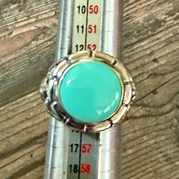 Mojave Blue Turquoise Turtle Motif Statement Ring Bold Southwestern Style New - Picture 5 of 6